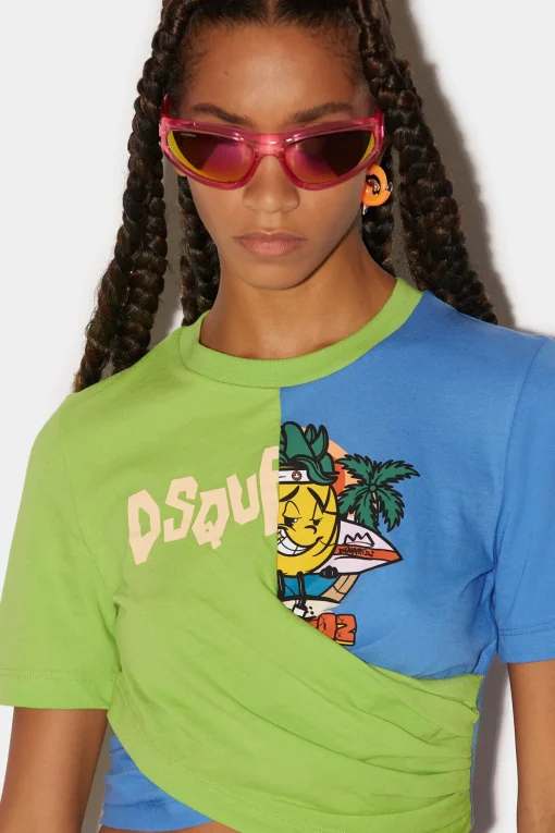 Criss Cross Split T-Shirt