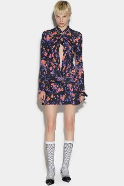 Cut-Out Mini Dress