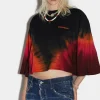 D2 Flame Crop Boxy T-Shirt