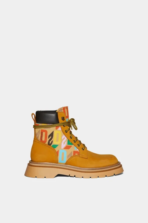 D2 Monogram Ankle Boots