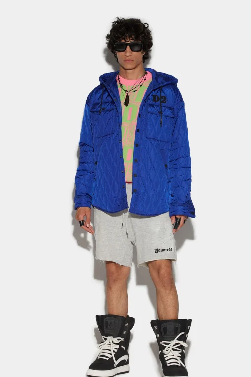 D2 Quilted Dropped Military Jacket