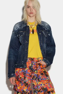 Dark Ripped Wash Reversible Mix Jacket