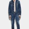 Dark Sparkle Wash Skater Jeans