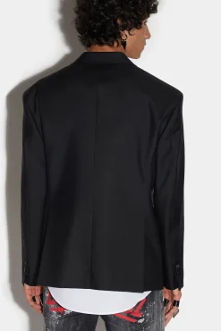 Goth Flower Peak Super Relaxed Shoulder Jacket