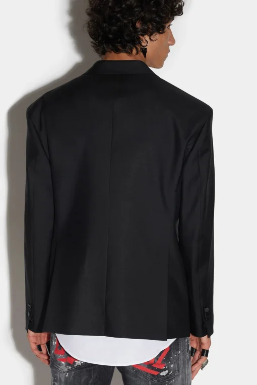 Goth Flower Peak Super Relaxed Shoulder Jacket