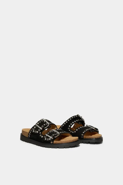Gothic Grunge Flat Sandals