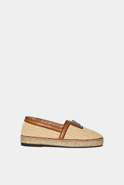Jungle Rafia Flat Shoes
