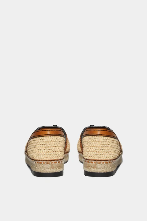 Jungle Rafia Flat Shoes