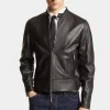 Leather Biker Bomber