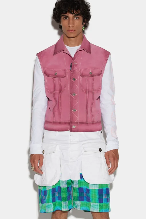 Leather Bob Vest