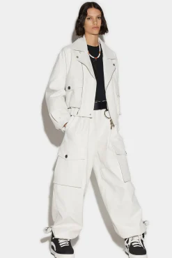 Leather Cargo Pants