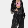 Leather Cargo Pants