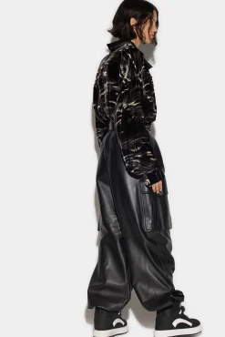 Leather Cargo Pants
