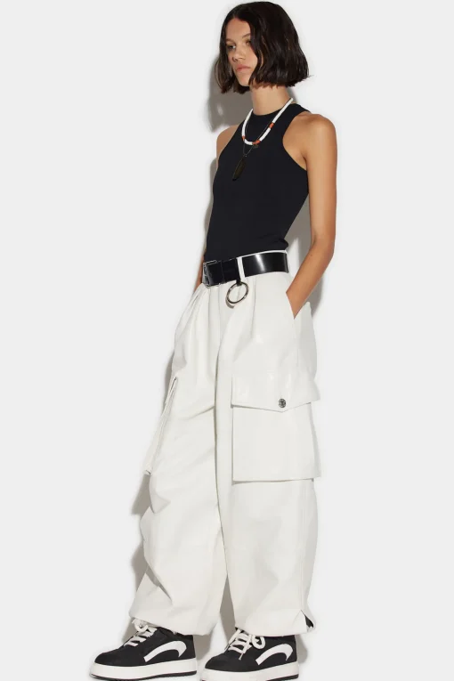 Leather Cargo Pants