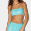 Leather Python Print Bandeau