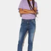 Medium Wash Cool Girl Cropped Jeans