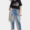 Medium Wash High Waist Cropped Twiggy Jeans