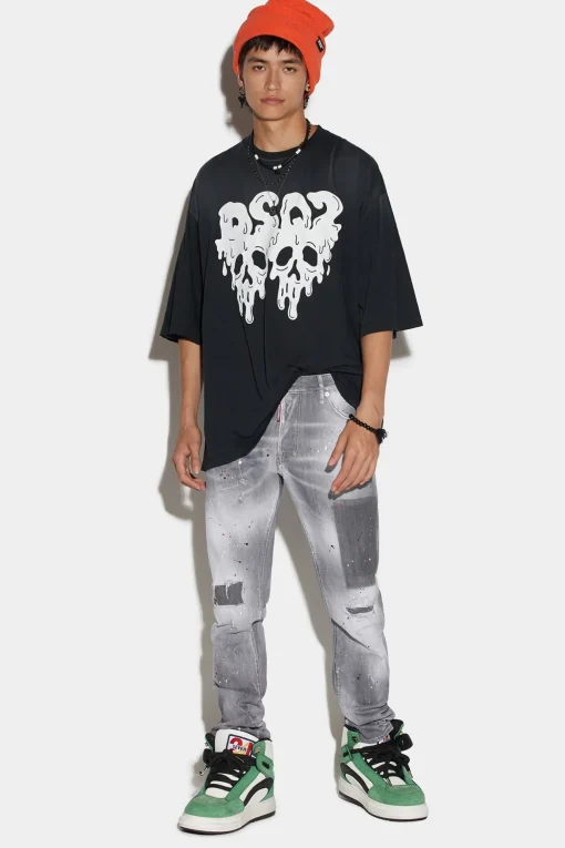 Mediumdark Patches Wash Cool Guy Jeans