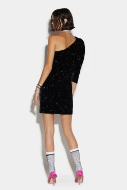 Puff One Shoulder Dress