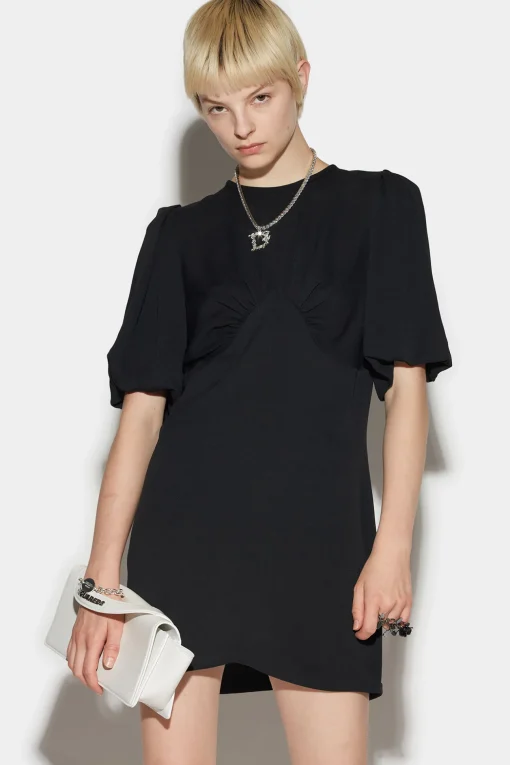 Puff Shortsleeves Mini Dress