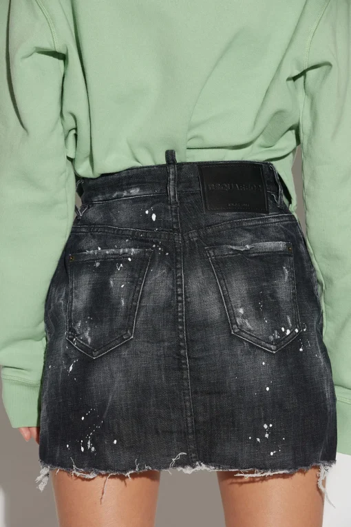 Raw Cut Mini Skirt
