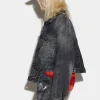 Rose Wash Raw Cut Jean Jacket