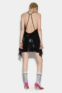 Sequined Drapy Dress