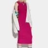 Shirred Long Dress