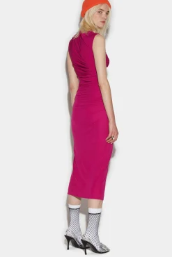 Shirred Long Dress