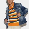 Stapled Medium Stapled Clean Wash Dan Jean Jacket