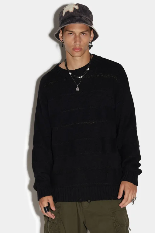 Stripe Destroy Knit