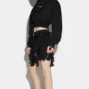 Zipped Mini Skirt