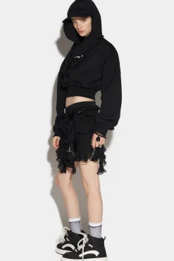 Zipped Mini Skirt