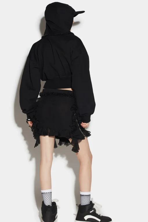 Zipped Mini Skirt