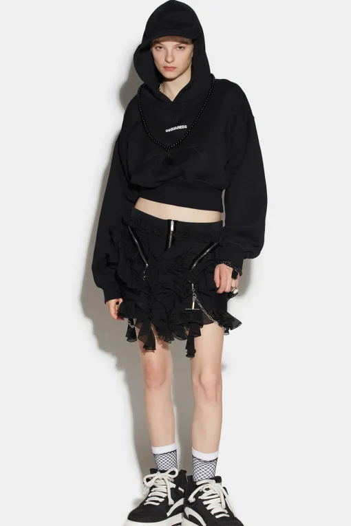 Zipped Mini Skirt